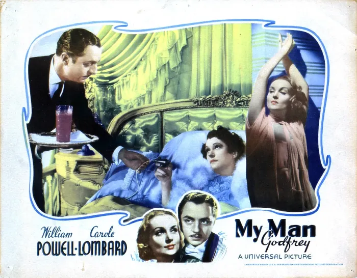 Framed Print : MY MAN GODFREY, from left, William Powell, Alice Brady, Carole Lombard, 1936