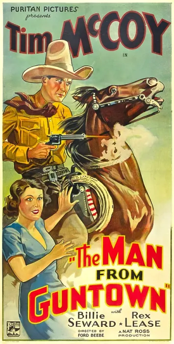 Framed Print : THE MAN FROM GUNTOWN, from top: Tim McCoy, Billie Seward, 1935