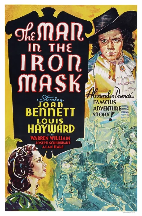 Framed Print : THE MAN IN THE IRON MASK, US poster art, bottom left: Joan Bennett; top right: Louis Hayward, 1939 Framed Print : THE MAN IN THE IRON MASK, US poster art, bottom left: Joan Bennett; top right: Louis Hayward, 1939