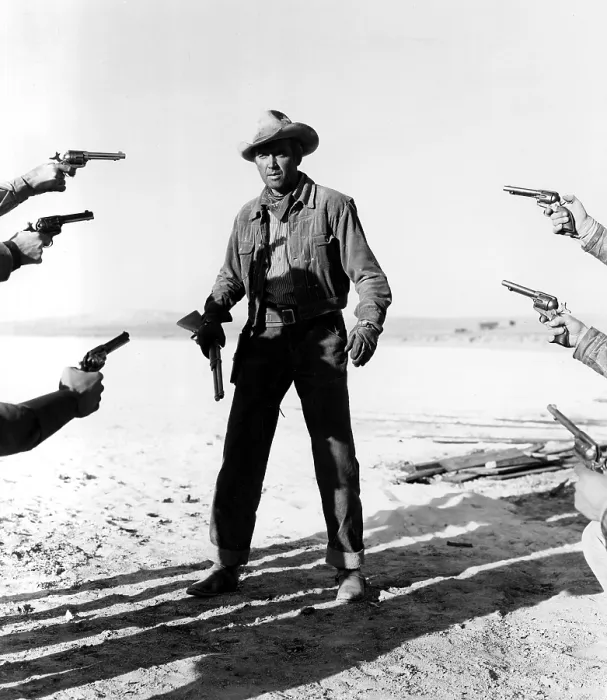 Framed Print : THE MAN FROM LARAMIE, James Stewart, 1955