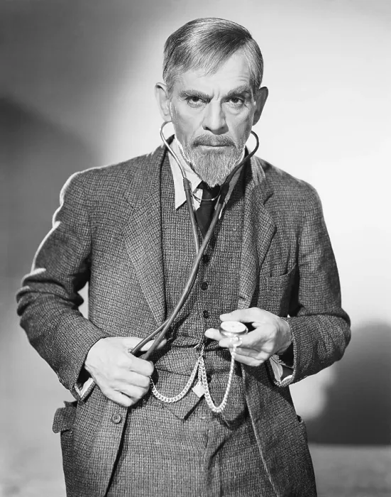 Framed Print : THE MAN WITH NINE LIVES, Boris Karloff, 1940