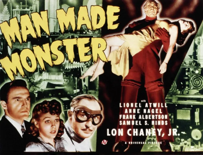 Framed Print : MAN MADE MONSTER, Frank Albertson, Anne Nagel, Lionel Atwill, Lon Chaney, Jr. 1941 Framed Print : MAN MADE MONSTER, Frank Albertson, Anne Nagel, Lionel Atwill, Lon Chaney, Jr. 1941