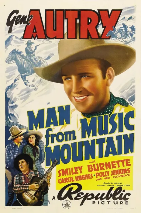 Framed Print : MAN FROM MUSIC MOUNTAIN, Gene Autry, Smiley Burnette, Carol Hughes, 1938 Framed Print : MAN FROM MUSIC MOUNTAIN, Gene Autry, Smiley Burnette, Carol Hughes, 1938