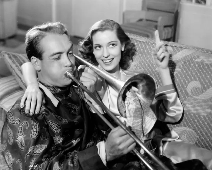 Framed Print : THIS MAN IS NEWS, from left: Barry K. Barnes, Valerie Hobson, 1938