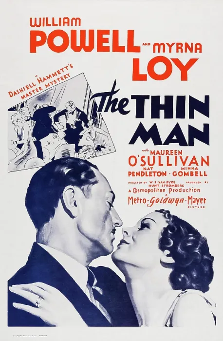 Framed Print : THE THIN MAN, US poster art, from left: William Powell, Myrna Loy, 1934 Framed Print : THE THIN MAN, US poster art, from left: William Powell, Myrna Loy, 1934