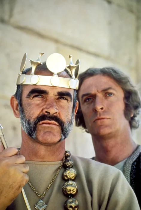 Framed Print : THE MAN WHO WOULD BE KING, Sean Connery, Michael Caine, 1975