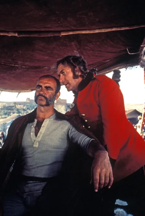 Framed Print : THE MAN WHO WOULD BE KING, Sean Connery, Michael Caine, 1975