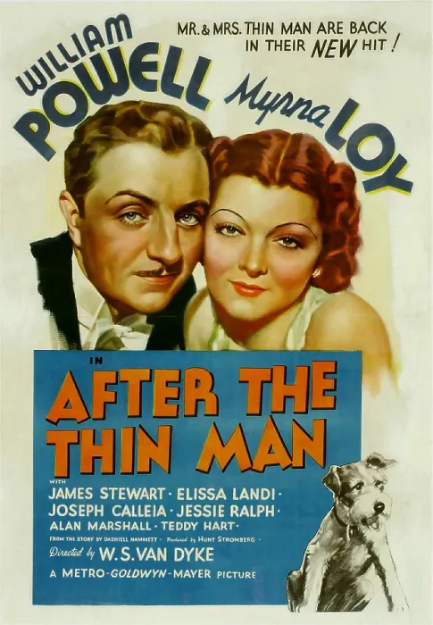Framed Print : AFTER THE THIN MAN, William Powell, Myrna Loy, Asta, 1936 Framed Print : AFTER THE THIN MAN, William Powell, Myrna Loy, Asta, 1936
