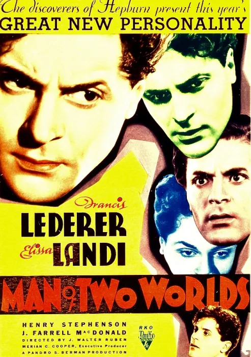Framed Print : MAN OF TWO WORLDS, left: Francis Lederer on midget window card, 1934