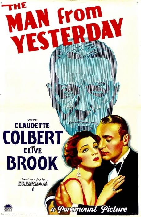 Framed Print : THE MAN FROM YESTERDAY, top: Clive Brook; bottom from left: Claudette Colbert, Charles Boyer, 1932