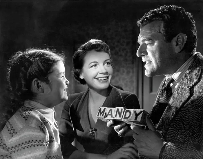 Framed Print : MANDY, Mandy Miller, Phyllis Calvert, Jack Hawkins, 1952