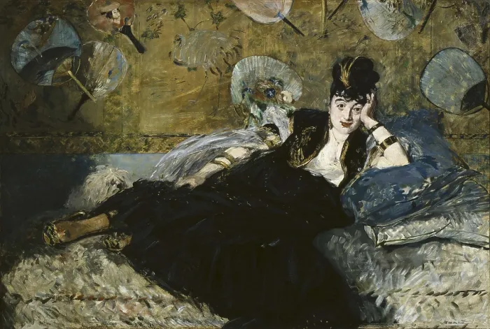 Framed Print : MANET, douard (1832-1883). The Lady with Fans, Portrait of Nina de Callias. 1873. Nina de Callias. Impressionism. Oil on canvas. FRANCE. Paris. Muse d'Orsay (Orsay Museum) Framed Print : MANET, douard (1832-1883). The Lady with Fans, Portrait of Nina de Callias. 1873. Nina de Callias. Impressionism. Oil on canvas. FRANCE. Paris. Muse d'Orsay (Orsay Museum)