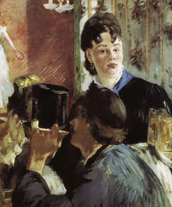 Framed Print : MANET, douard (1832-1883). Waitress Serving Beer. 1878-1879. Central detail. Impressionism. Oil on canvas. FRANCE. Paris. Muse d'Orsay (Orsay Museum)