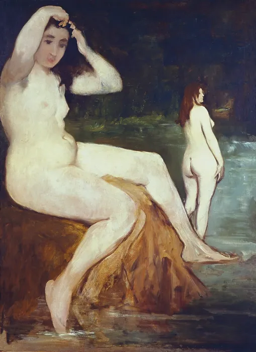 Framed Print : MANET, edouard (1832-1883). Bathers on the Seine. ca. 1874. Impressionism. Oil on canvas. BRAZIL. Sao Paulo. Sao Paulo Museum of Art Framed Print : MANET, edouard (1832-1883). Bathers on the Seine. ca. 1874. Impressionism. Oil on canvas. BRAZIL. Sao Paulo. Sao Paulo Museum of Art