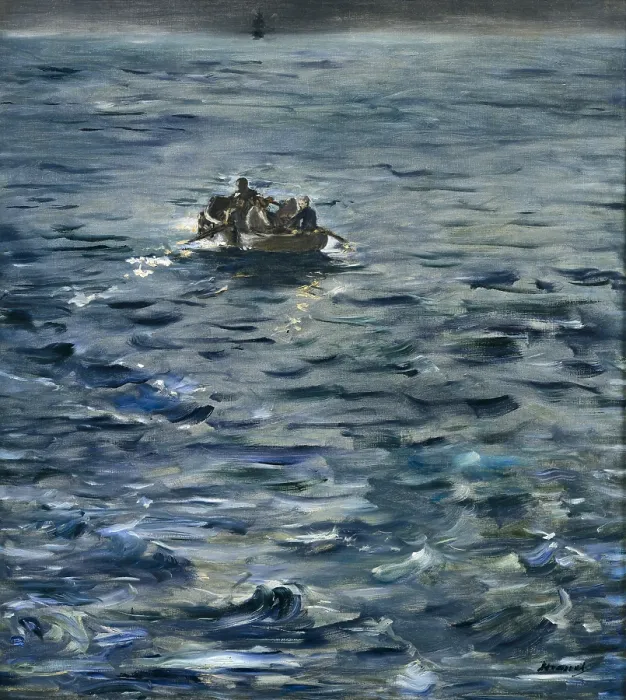Framed Print : MANET, edouard (1832-1883). The Escape of Henri de Rochefort (L'evasion de Rochefort). 1874 Framed Print : MANET, edouard (1832-1883). The Escape of Henri de Rochefort (L'evasion de Rochefort). 1874