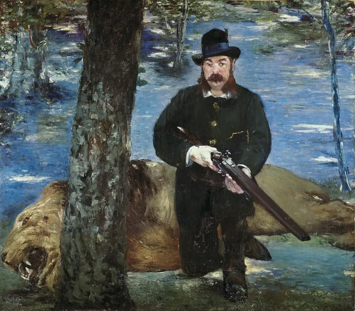 Framed Print : MANET, edouard (1832-1883). Pertuiset, the lion hunter. 1881. Impressionism. Oil on canvas. BRAZIL. Sao Paulo. Sao Paulo Museum of Art Framed Print : MANET, edouard (1832-1883). Pertuiset, the lion hunter. 1881. Impressionism. Oil on canvas. BRAZIL. Sao Paulo. Sao Paulo Museum of Art