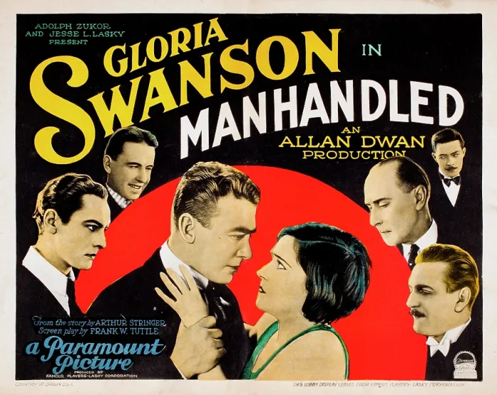 Framed Print : MANHANDLED, Gloria Swanson, 1924