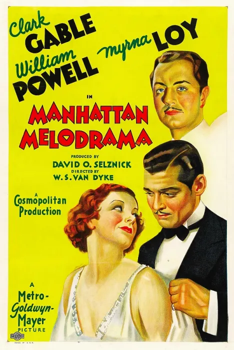 Framed Print : MANHATTAN MELODRAMA, top: William Powell, bottom from left: Myrna Loy, Clark Gable, 1934 Framed Print : MANHATTAN MELODRAMA, top: William Powell, bottom from left: Myrna Loy, Clark Gable, 1934