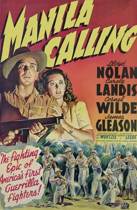 Framed Print : MANILA CALLING, from left, Lloyd Nolan, Carole Landis, 1942