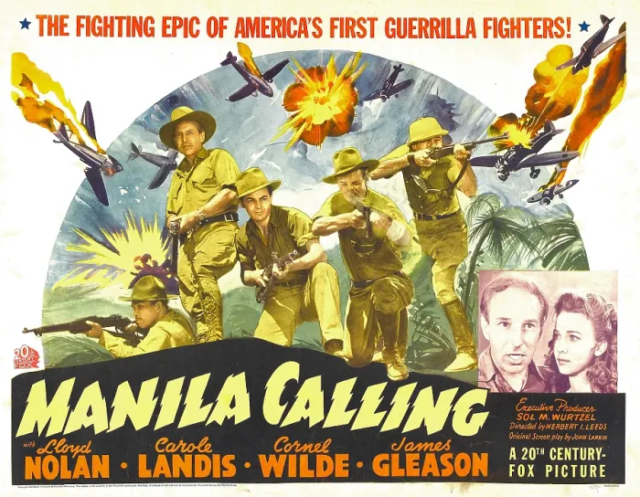 Framed Print : MANILA CALLING, second from left: Lloyd Nolan, inset from left: Lloyd Nolan, Carole Landis, 1942, TM and Copyright 20th Century Fox Film Corp Framed Print : MANILA CALLING, second from left: Lloyd Nolan, inset from left: Lloyd Nolan, Carole Landis, 1942, TM and Copyright 20th Century Fox Film Corp