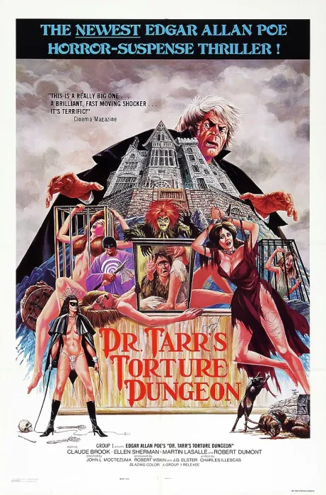 Framed Print : THE MANSION OF MADNESS, (aka DR. TARR'S TORTURE DUNGEON), US poster art, 1973 Framed Print : THE MANSION OF MADNESS, (aka DR. TARR'S TORTURE DUNGEON), US poster art, 1973