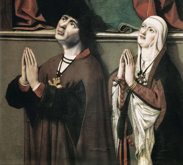 Framed Print : MANZANILLO, Master of (15th c.-16 c.). Catholic Monarchs with Saint Helen and Saint Barbara. ca. 1500. Lower detail. Oil on wood. SPAIN. Madrid. Lzaro Galdiano Foundation Framed Print : MANZANILLO, Master of (15th c.-16 c.). Catholic Monarchs with Saint Helen and Saint Barbara. ca. 1500. Lower detail. Oil on wood. SPAIN. Madrid. Lzaro Galdiano Foundation