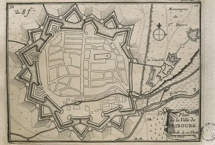 Framed Print : Map of Freiburg im Breisgau (17th c.). Engraving. AISA / Everett Collection**US SALES ONLY** Framed Print : Map of Freiburg im Breisgau (17th c.). Engraving. AISA / Everett Collection**US SALES ONLY**