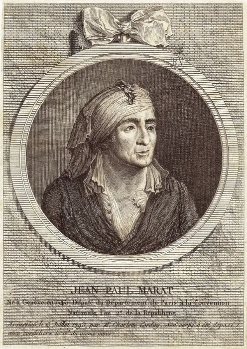Framed Print : MARAT, Jean-Paul (1743-1793). Etching. SPAIN. Madrid. National Library. AISA / Everett Collection**US SALES ONLY**