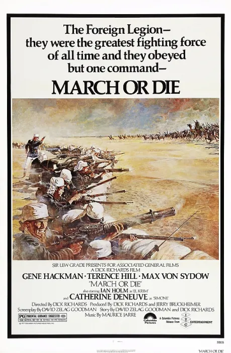 Framed Print : MARCH OR DIE, US poster art, 1977