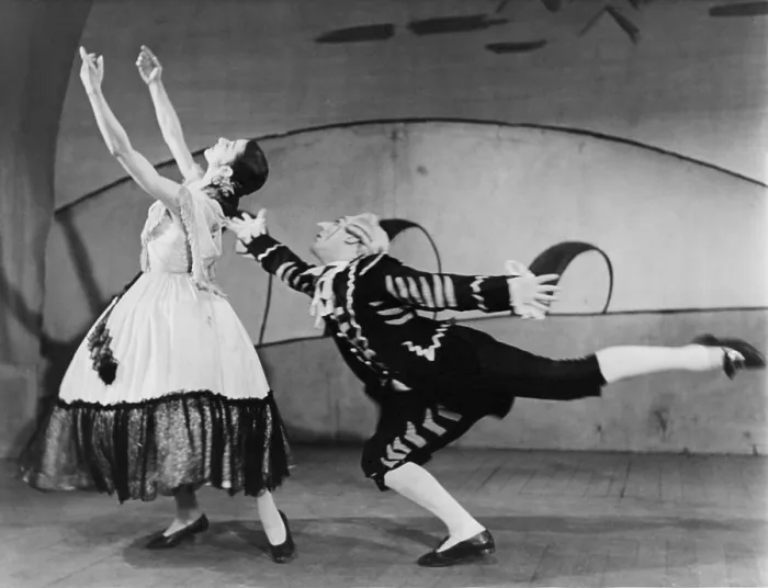 Framed Print : Margot Fonteyn (1919-1991), and John Hart (b. 1921) performing the ballet THREE CORNERED HAT, produced by Sadlers Wells Ballet Company, London, ca. 1946 Framed Print : Margot Fonteyn (1919-1991), and John Hart (b. 1921) performing the ballet THREE CORNERED HAT, produced by Sadlers Wells Ballet Company, London, ca. 1946