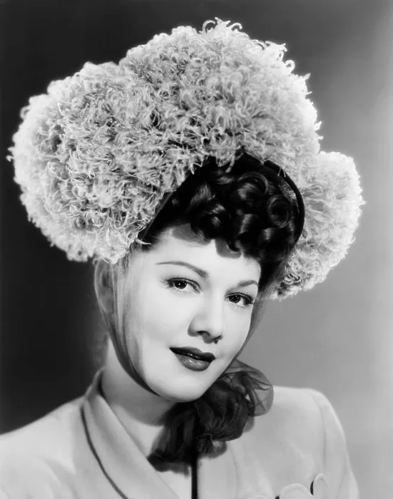 Framed Print : Maria Montez, modeling a bonnet of grey ostrich feathers and tulle, 1945 Framed Print : Maria Montez, modeling a bonnet of grey ostrich feathers and tulle, 1945