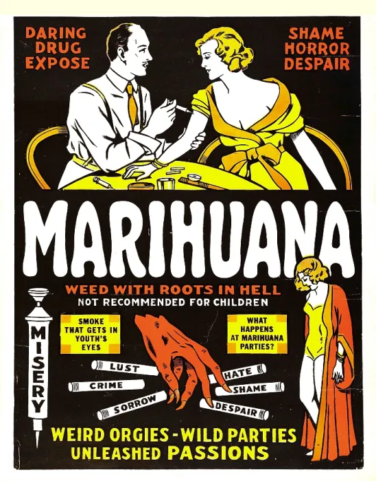 Framed Print : MARIHUANA, (aka MARIHUANA, THE WEED WITH ROOTS IN HELL!), 1936 Framed Print : MARIHUANA, (aka MARIHUANA, THE WEED WITH ROOTS IN HELL!), 1936