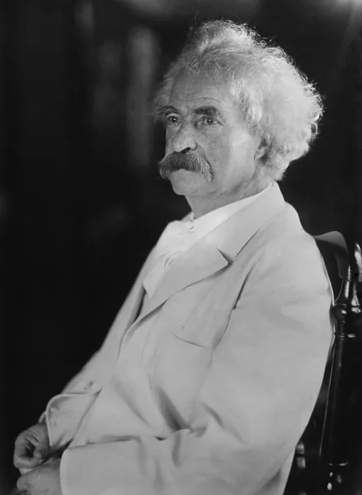 Framed Print : Mark Twain (aka Samuel Clemens), c. 1900-1910. From 1901 until his death in 1910, Twain was vice-president of the American Anti-Imperialist League