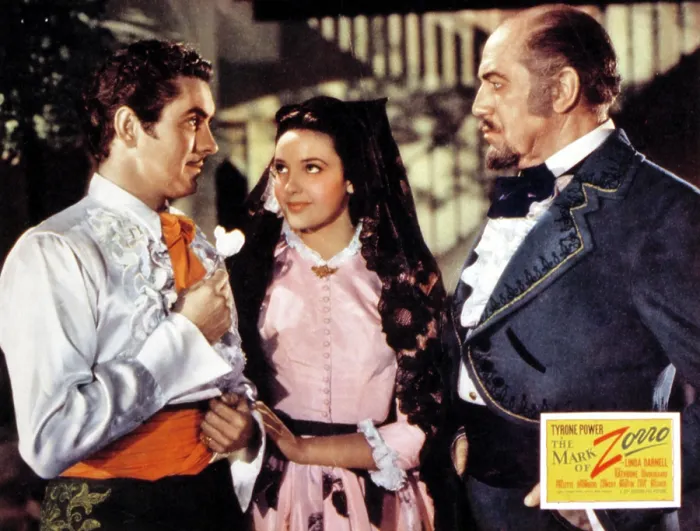 Framed Print : THE MARK OF ZORRO, Tyrone Power, Linda Darnell, 1940, TM & Copyright (c) 20th Century Fox Film Corp. All rights reserved Framed Print : THE MARK OF ZORRO, Tyrone Power, Linda Darnell, 1940, TM & Copyright (c) 20th Century Fox Film Corp. All rights reserved