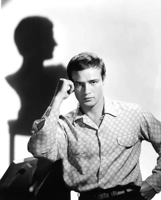 Framed Print : Marlon Brando, at the time he was filming JULIUS CAESAR, 1953