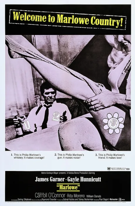 Framed Print : MARLOWE, US poster, from left: James Garner, Rita Moreno, 1969 Framed Print : MARLOWE, US poster, from left: James Garner, Rita Moreno, 1969