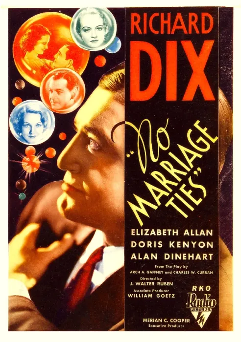 Framed Print : NO MARRIAGE TIES, left: Richard Dix on midget window card, 1933 Framed Print : NO MARRIAGE TIES, left: Richard Dix on midget window card, 1933