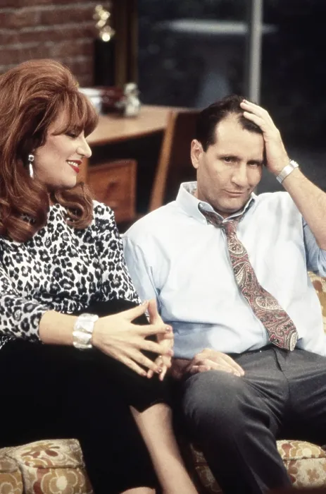 Framed Print : MARRIED...WITH CHILDREN, (aka MARRIED WITH CHILDREN), from left: Katey Sagal, Ed O'Neill, 1987-1997