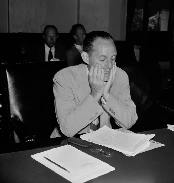 Framed Print : Marriner Eccles, Federal Reserve Chairman, testifies to Senate. July 19, 1939