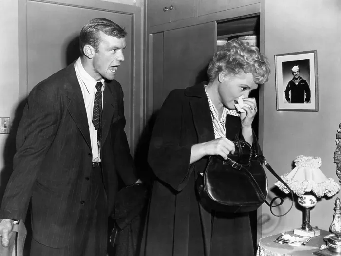 Framed Print : THE MARRYING KIND, Aldo Ray, Judy Holliday, 1952