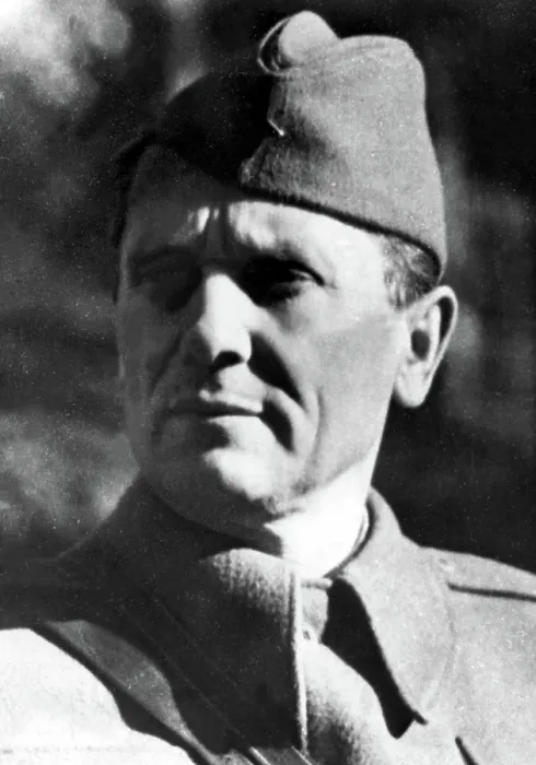 Framed Print : MARSHAL JOSIP BROZ, alson known as Tito, as leader of Partisan troops tying up many German divisions in the Balkan Penninsula. Yugoslavia, 2 / 9 / 44