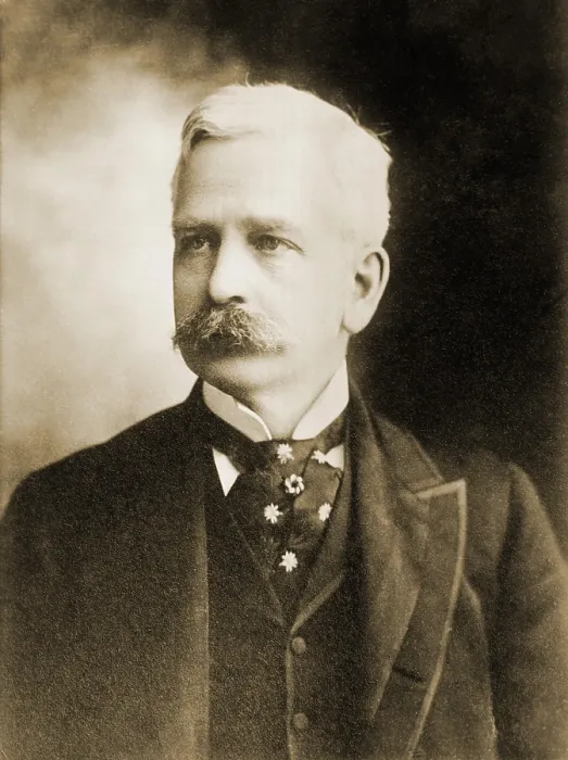 Framed Print : Marshall Field (1834-1906), founder of Marshall Field and Company, the Chicago-based department store
