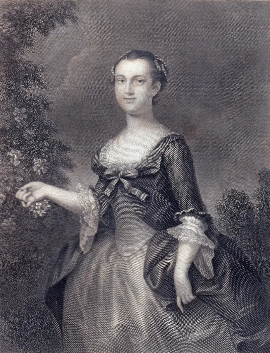 Framed Print : Martha Custis Washington as a young woman in the 1750s. Her father was English born John Dandridge, a Virginia planter (BSLOC_2016_14_1) Framed Print : Martha Custis Washington as a young woman in the 1750s. Her father was English born John Dandridge, a Virginia planter (BSLOC_2016_14_1)