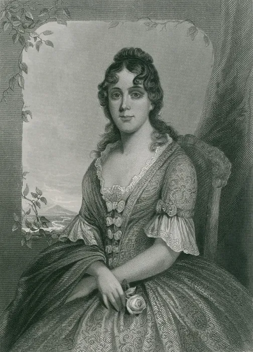 Framed Print : Martha Jefferson Randolph (1772-1836) Thomas Jefferson's oldest daughter served as her widower father's White House hostess. Her husband, Thomas M