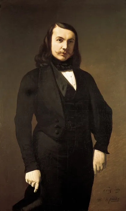 Framed Print : MARTI i MONZO, Josep (1840-1912); CHATILLON, Auguste de (1808-1881). Portrait of Theophile Gautier. 1839. Baroque art. Oil on canvas. FRANCE. Paris Framed Print : MARTI i MONZO, Josep (1840-1912); CHATILLON, Auguste de (1808-1881). Portrait of Theophile Gautier. 1839. Baroque art. Oil on canvas. FRANCE. Paris