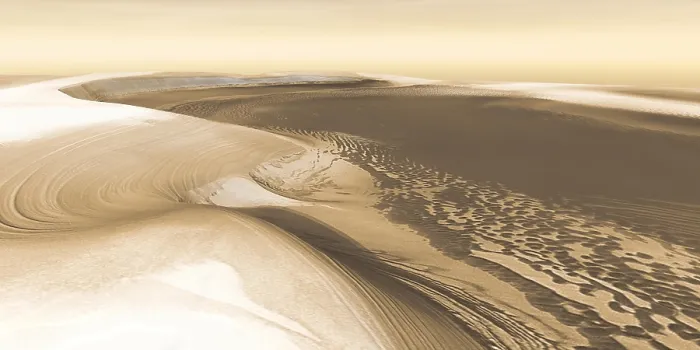 Framed Print : Martian landscape image from NASA's Mars Odyssey Orbiter