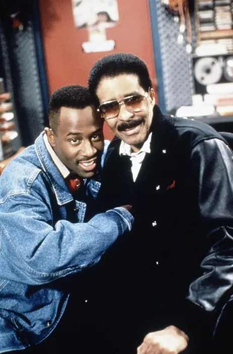 Framed Print : MARTIN, from left, Martin Lawrence, Richard Pryor, The Break Up: Part 1, aired February 4, 1993, 1992-1997