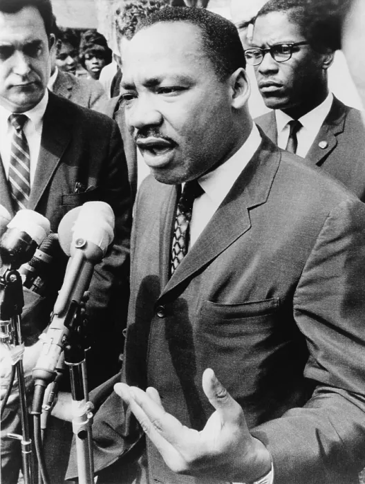 Framed Print : Martin Luther King, Jr. (1929-1968), speaking at an informal news conference in Selma, Alabama, 1965 Framed Print : Martin Luther King, Jr. (1929-1968), speaking at an informal news conference in Selma, Alabama, 1965