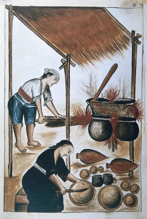 Framed Print : MARTiNEZ COMPAnoN Y BUJANDA, Baltasar Jaime (1735-1797). Trujillo del Peru en el siglo XVIII. 1782 - 1785. Vol. II. Illustration 58. 'Indian people cooking chicha' Framed Print : MARTiNEZ COMPAnoN Y BUJANDA, Baltasar Jaime (1735-1797). Trujillo del Peru en el siglo XVIII. 1782 - 1785. Vol. II. Illustration 58. 'Indian people cooking chicha'