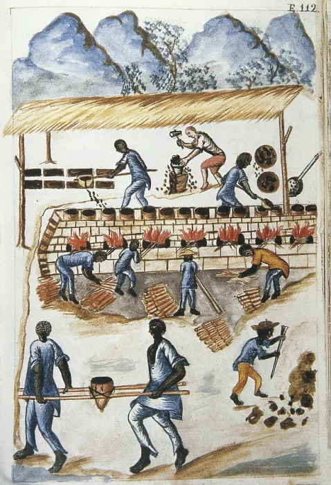 Framed Print : MARTiNEZ COMPAnoN Y BUJANDA, Baltasar Jaime (1735-1797). Trujillo del Peru en el siglo XVIII. 1782 - 1785. Vol. II. Illustration 112. Mining works Framed Print : MARTiNEZ COMPAnoN Y BUJANDA, Baltasar Jaime (1735-1797). Trujillo del Peru en el siglo XVIII. 1782 - 1785. Vol. II. Illustration 112. Mining works